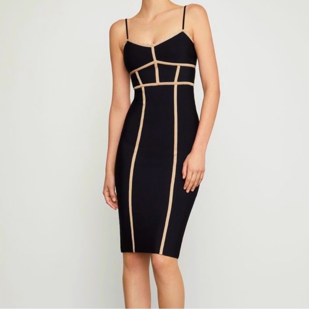 ✨NWT!!!✨BCBG Strappy Contrast Bodycon Dress✨